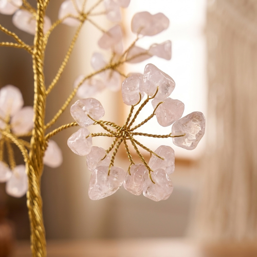 Rose Quartz Crystal Tree