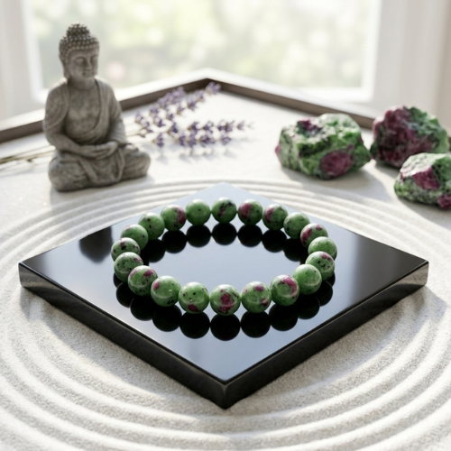 Ruby zoisite bracelet