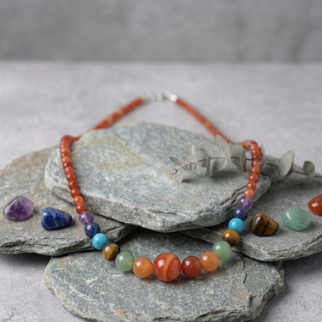 Women's 7 Chakra Beads Necklace