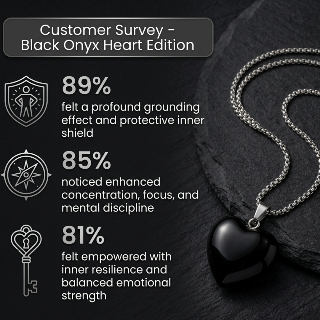 Black onyx heart pendent