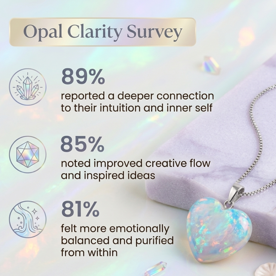Opal heart pendent