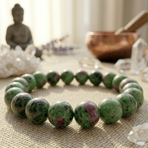 Ruby zoisite bracelet
