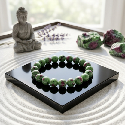 Ruby zoisite bracelet